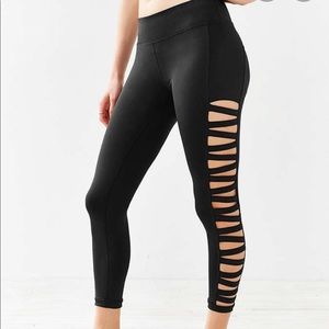Black leggings with cutouts